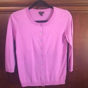 Talbots lavender P cardigan Never worn